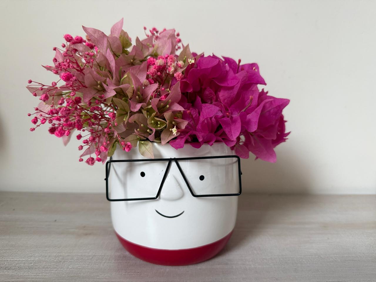 Smarty Face Ceramic Planter
