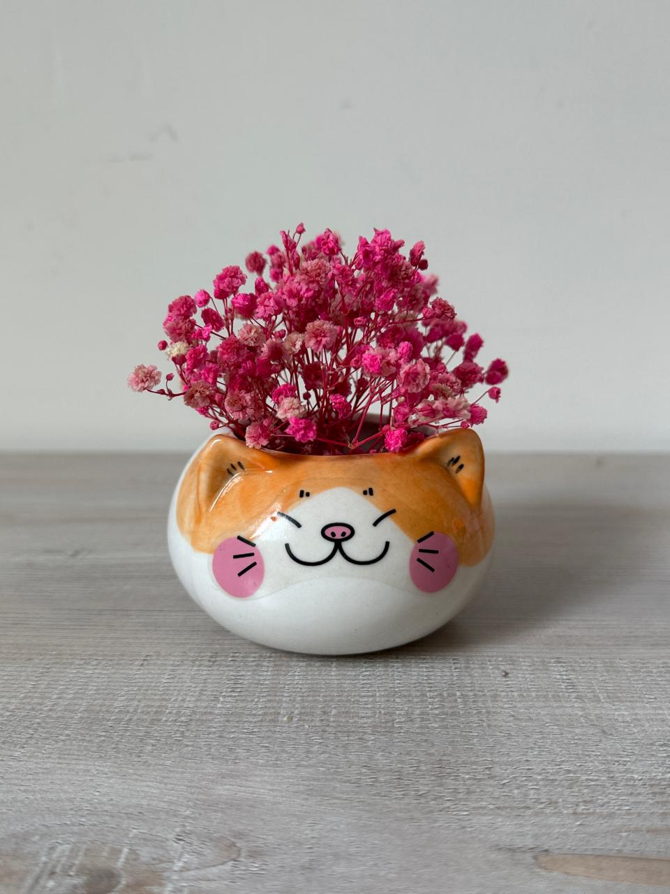 Cute Cat Ceramic Planter
